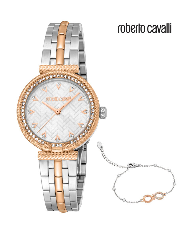 Roberto Cavalli Ladies Watch with Bracelet